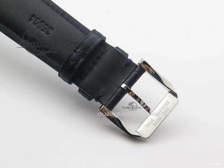 MIROTIME 0728 UrbanChic Ingeniuer St.Laurens SS Blue Dial MK 1:1 Best Edition On Black Leather Strap A 7366
